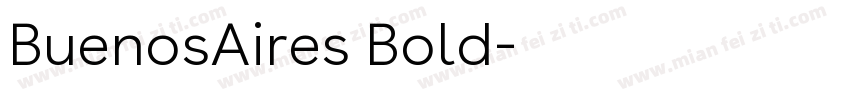 BuenosAires Bold字体转换